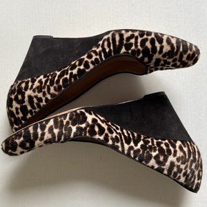 J. Crew Collection Suede Wedge Pumps Size 8